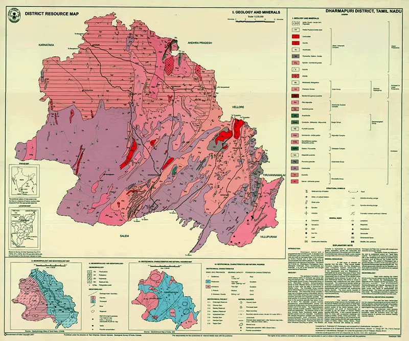 District Resource Map of Dharmapuri Image Taken from https://employee.gsi.gov.in/cs/groups/public/documents/document/b3zp/mti2/~edisp/dcport1gsigovi126549.gif