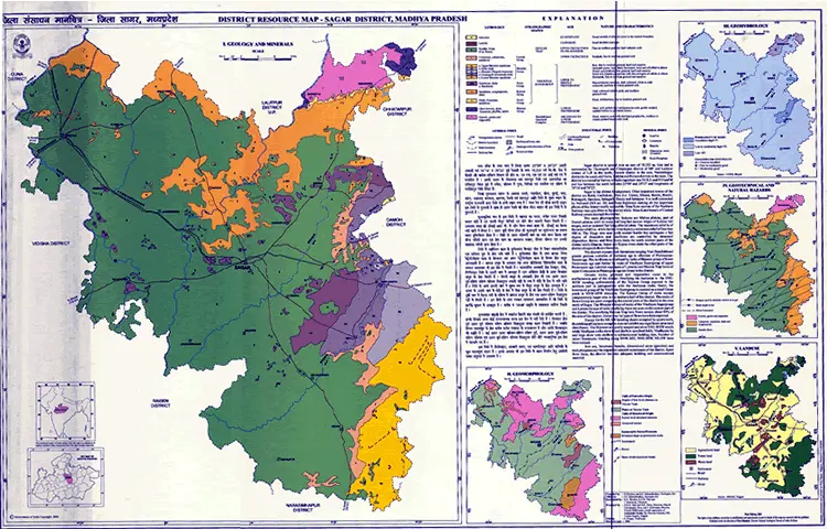 District Resource Map of Sagar Image Taken from https://employee.gsi.gov.in/cs/groups/public/documents/document/b3zp/mti2/~edisp/dcport1gsigovi126578.gif