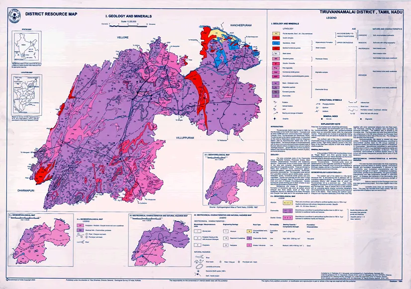 District Resource Map of Thiruvannamalai Image Taken from https://employee.gsi.gov.in/cs/groups/public/documents/document/b3zp/mti2/~edisp/dcport1gsigovi126584.gif