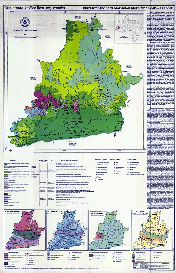 District Resource Map of Dhar Image Taken from https://employee.gsi.gov.in/cs/groups/public/documents/document/b3zp/mti2/~edisp/dcport1gsigovi126669.gif