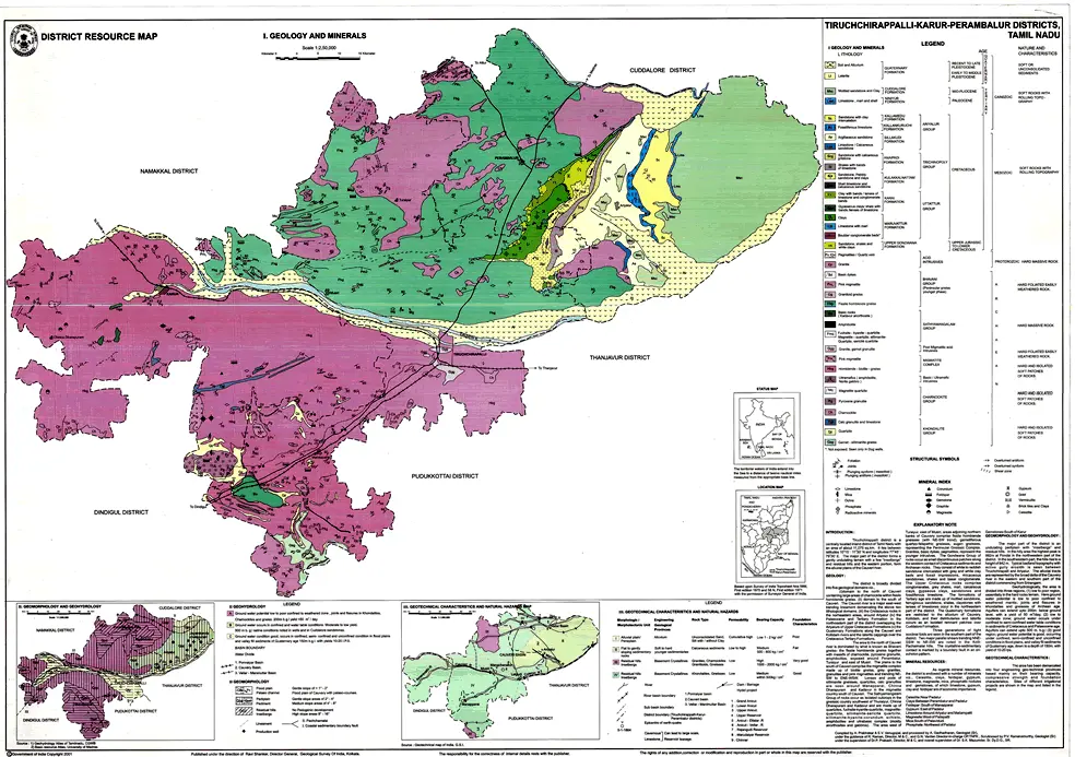 District Resource Map of Thiruchirappalli Image Taken from https://employee.gsi.gov.in/cs/groups/public/documents/document/b3zp/mti2/~edisp/dcport1gsigovi126885.gif