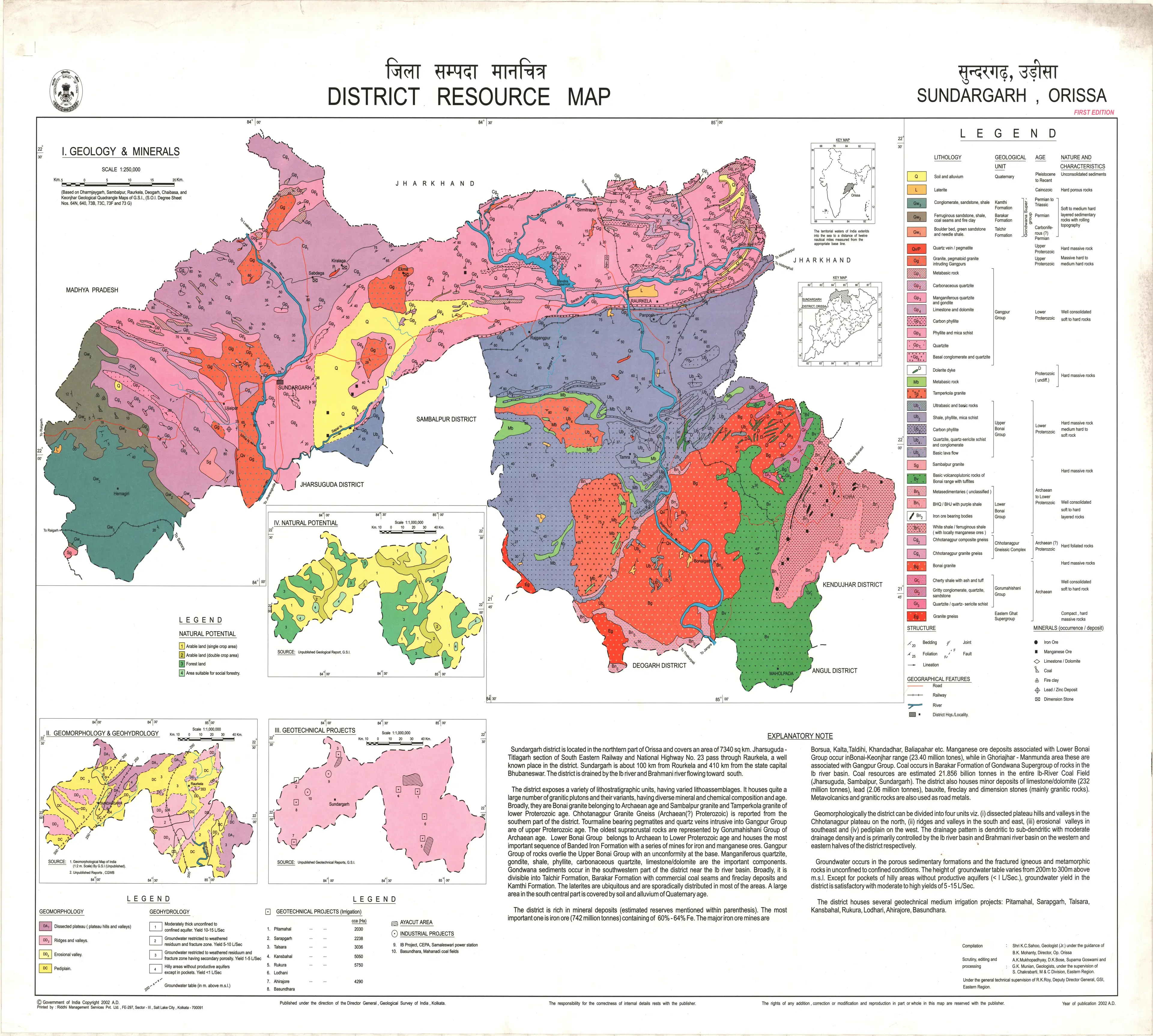 District Resource Map of Sundargarh Image Taken from https://employee.gsi.gov.in/cs/groups/public/documents/document/b3zp/odmz/~edisp/dcport1gsigovi833874.jpg