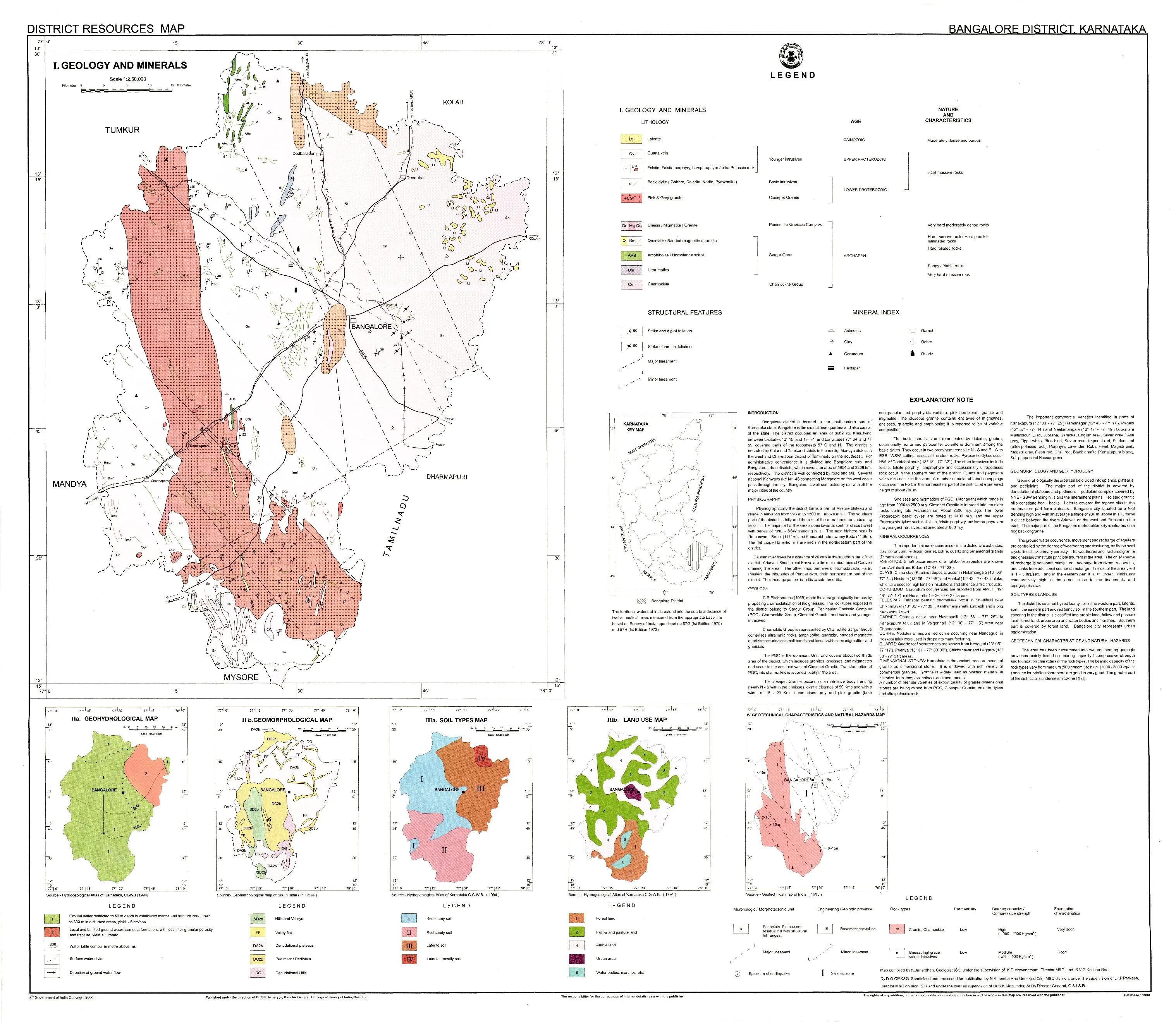 District Resource Map of Bengaluru (Bangalore) Image Taken from https://employee.gsi.gov.in/cs/groups/public/documents/document/b3zp/odmz/~edisp/dcport1gsigovi833915.jpg