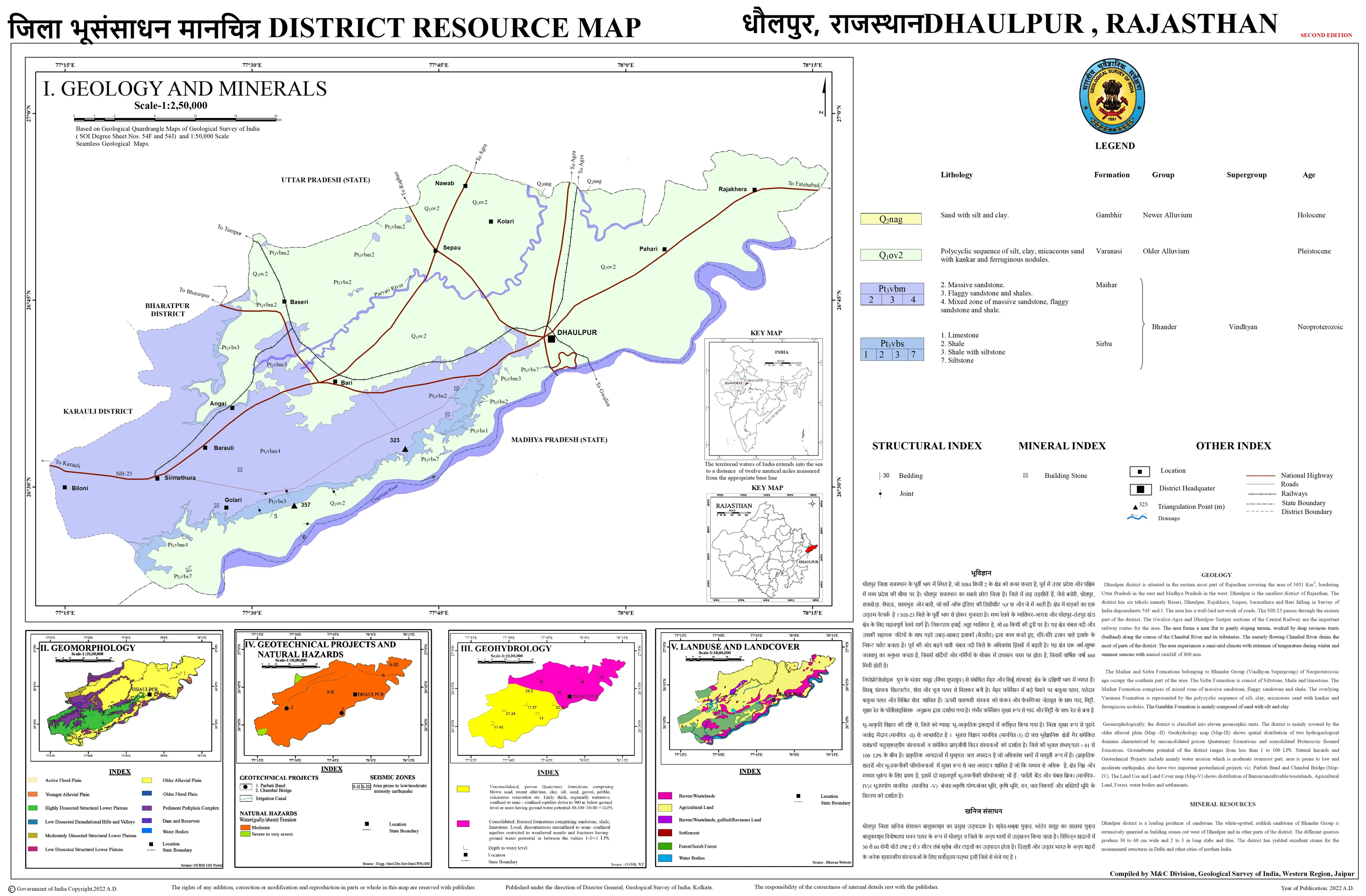 District Resource Map of Dholpur Image Taken from https://employee.gsi.gov.in/cs/groups/public/documents/document/b3zp/odq2/~edisp/dcport1gsigovi846458.jpg